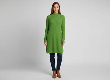 reserved sukienka butelkowa zieleń: Tunika damska, rozmiar M — 6