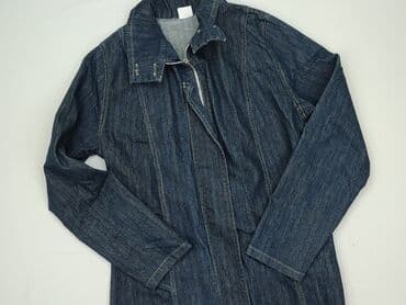 kamizelka jeansowa damska długa: Denim, Kurtka jeansowa damska, rozmiar S — 1