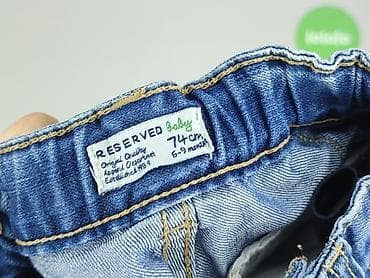 hello kitty bluza: Spodnie jeansowe, Reserved, 6-9 miesięcy, stan - Bardzo dobry — 4