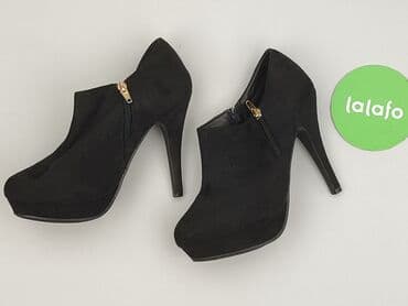 beżowe buty na koturnie ccc: Botki damskie, rozmiar 39 — 3