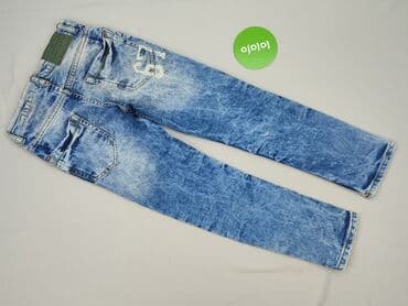 spodnie z suwakiem z boku zara: Spodnie jeansowe, Zara, 8 lat, 128, stan - Idealny — 3