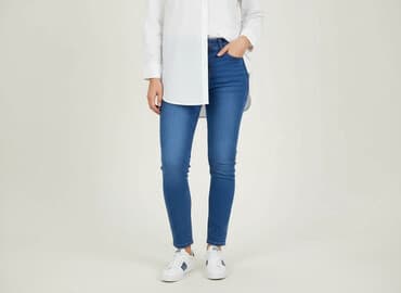 kurtka i spodnie zimowe pepco: Pepco, Jeansy damskie, rozmiar L — 1