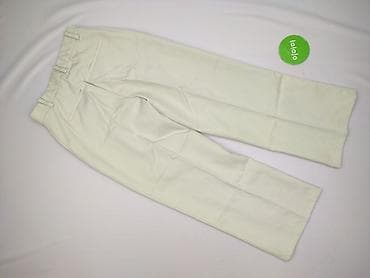 biale spodnie materialowe: H&M, Spodnie materiałowe damskie, rozmiar S — 3