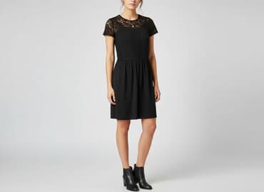 czerwona koronkowa sukienka h m: H&M Divided, Sukienka damska, rozmiar M — 7