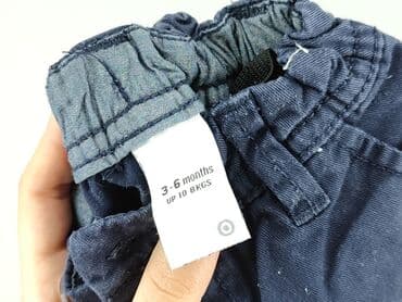 spodnie piżamowe hm: Denim pants, 3-6 months, condition - Very good — 4