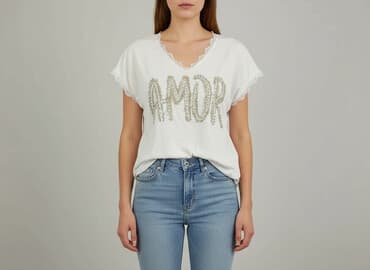 koszulka jedwabna intimissimi: Amor, Bluzka damska, rozmiar M — 7