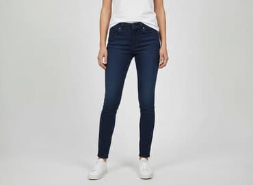 trampki na platformie h m: H&M, Jeansy damskie, rozmiar S — 7