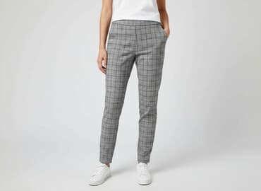 pepco spodnie w krate: H&M, Spodnie materiałowe damskie, rozmiar S — 1