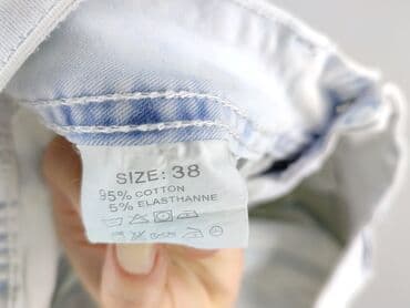 biale szerokie jeansy: Jeansy damskie, rozmiar M — 5