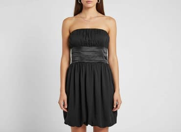 satynowa sukienka: Sukienka damska, rozmiar M — 6