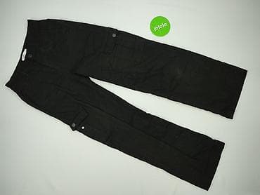 czarne cargo pull and bear: PULL&BEAR, Spodnie cargo damskie, rozmiar XS — 2