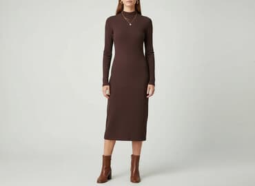 sukienka z prążkowanej dzianiny h m: H&M, Sukienka damska, rozmiar M — 7