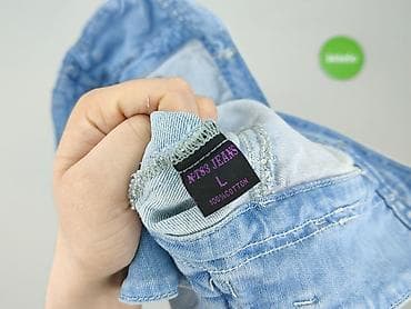 mum jeans: Kurtka jeansowa damska, rozmiar L — 5