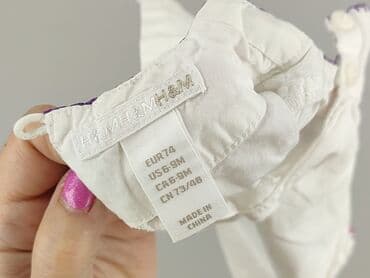 różowa koszulka niemiec: Blouse, H&M, 6-9 months, condition - Very good — 4