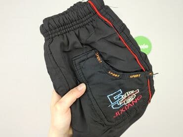 spodnie woskowane czarne: Sweatpants, 12-18 months, condition - Good — 4