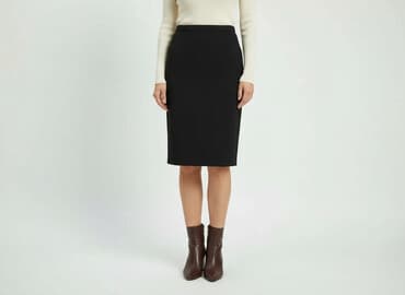 spódnice midi plisowane czarne: Spódnica damska, L — 6