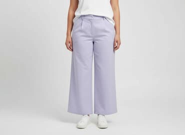 krótkie spodenki z szerokimi nogawkami: Spodnie materiałowe damskie, rozmiar 2XL — 6