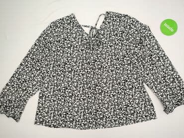 czarne bluzki dekolt v: Bluzka damska, rozmiar 3XL — 3