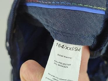 reebok softshell: Męskie spodnie garniturowe – granatowe - Krój: klasyczny, z kantem - — 4