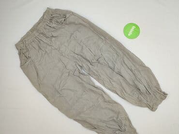 lniane ogrodniczki: Spodnie damskie, rozmiar L — 2