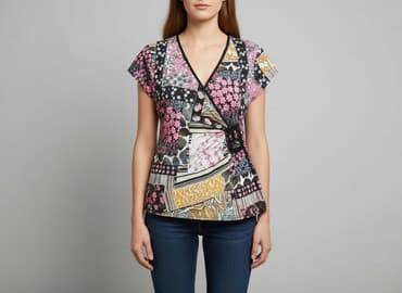 paski do sukienek ozdobne: Bluzka damska, rozmiar L — 7