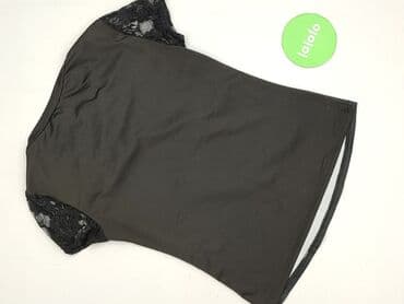 czarne bluzki w czerwone kwiaty: Bluzka damska, rozmiar S — 3