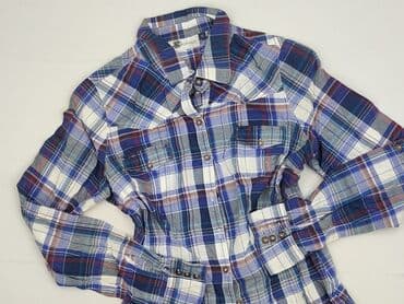 koszula w bialo niebieska krate damska: Woman, Women`s shirt, size S — 2