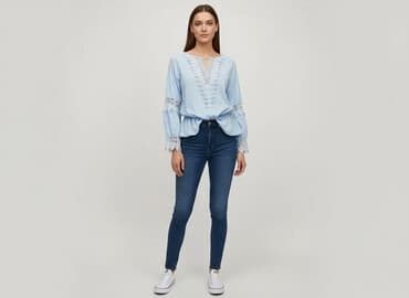 bluzki boho koronka: Bluzka damska, rozmiar S — 1