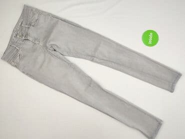 szare szerokie jeansy: DENIM JEANS, Jeansy damskie, rozmiar S — 2