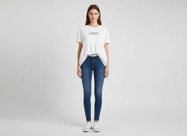 zara t shirt oversize: Zara, Women`s T-shirt, size M — 1