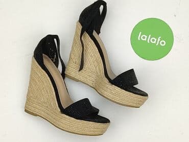 sandały na koturnie prima moda: Tulipano, Sandały damskie, rozmiar 37 — 3