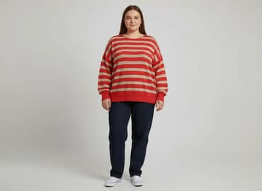 sweter w truskawki stradivarius: Sweter damski, rozmiar 5XL — 1