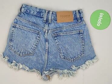 spodenki jeansowe z wysokim stanem pull and bear: PULL&BEAR, Szorty damskie, rozmiar XS — 3