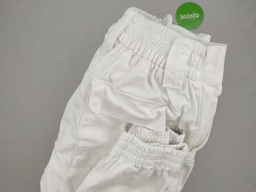 joggery damskie z łańcuszkiem: PULL&BEAR, Material trousers for women, size S — 6