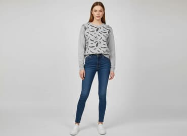 sweter piórkowy: Світшот жіночий, розмір M — 1