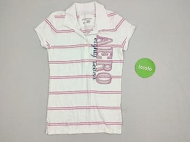 biale spodenki pull and bear: Aeropostale, Damska koszulka polo, rozmiar M — 2