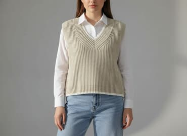 sweter na koszulę: Sweter damski, rozmiar S — 5