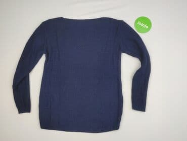 sweter w paski z serduszkiem: Sweter damski, rozmiar L — 3