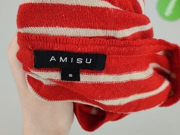 sweter w paski z serduszkiem: Amisu, Kardigan damski, rozmiar S — 5