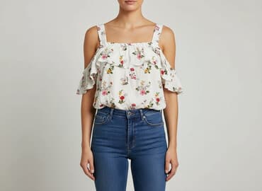 bluzki z frędzlami reserved: Bluzka damska, rozmiar S — 7