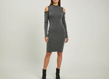 modne sukienki z dzianiny: Sukienka damska, rozmiar S — 1