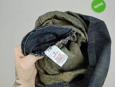 distressed jeans: Ogrodniczki damskie, rozmiar S — 4