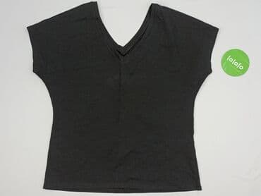 bluzka czarna z dekoltem v: Bluzka damska, rozmiar 3XL — 3