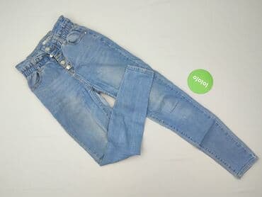 dżinsy z talią paper bag: Jeansy damskie, rozmiar M — 2