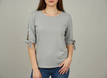 koszula damska z perełkami: Bluzka damska, rozmiar One size — 1