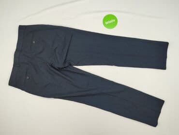 czarne spodnie z wysokim stanem reserved: Tu, Spodnie garniturowe dla mężczyzn, L — 3