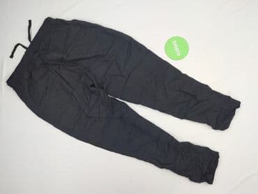 czarne spodnie jogger damskie: Infinity, Spodnie materiałowe damskie, rozmiar S — 4