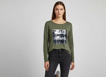 reserved bluzki z cekinami: Reserved, Bluzka damska, rozmiar M — 1