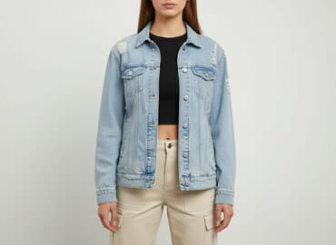 kurtka damska cropp: Cropp, Kurtka jeansowa damska, rozmiar S — 1