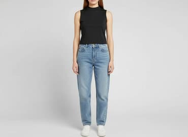 shein czarne bluzki: Shein, Top damski, rozmiar S — 10